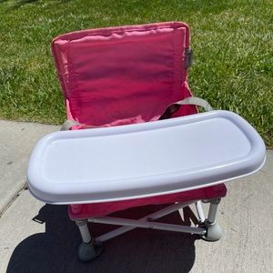 Summer Infant Pink Baby Camping Chair with Tray